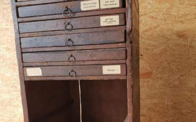 Small Letterpress Cabinet